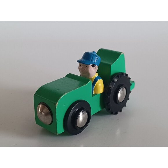 Tumble Tree Woods Green Wooden Tractor - Wood - Toys For Boys - Picture 1 of 12
